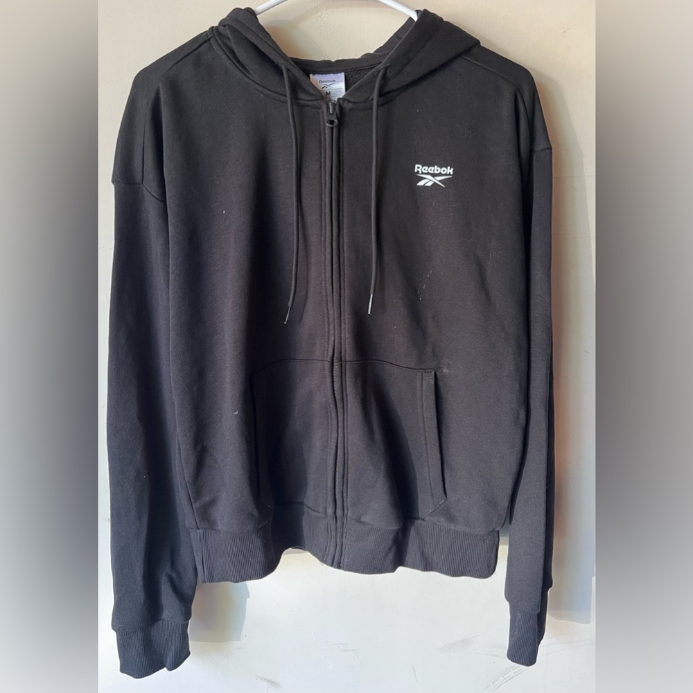 Reebok Identity Small Logo Fleece Full-Zip Hoodie‎ size Medium